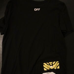 Off white spray tee